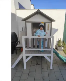 Dětské dřevěné domky Dětský zahradní domeček ADAM Modrá
