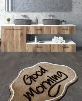 Koupelnové předložky L'essentiel Koupelnový kobereček Good Morning 70 x 100 cm hnědý