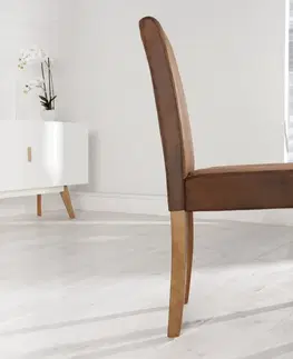 Židle Jídelní židle 4 ks HEKTOR Dekorhome Hnědá