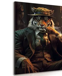Obrazy zvířecí gangsteři Obraz zvířecí gangster tygr