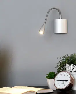 Nástěnná svítidla Lucande Flexibilní nástěnné svítidlo na čtení Anneli s LED