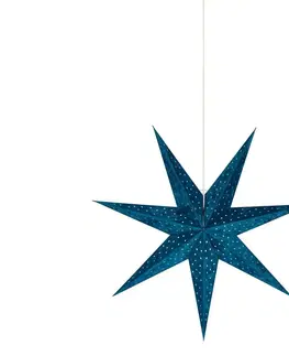 Vánoční dekorace Markslöjd Markslöjd 705487 - Vánoční dekorace VELOURS 1xE14/6W/230V 75 cm modrá 