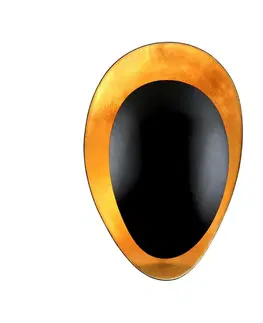 Designová nástěnná svítidla HUDSON VALLEY nástěnné svítidlo GINGER kov zlatá/černá E14 1x40W 308-11-CE