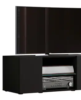 TV a audio stolky Tv - Skříňka Lowina Š: 95 Cm Černá