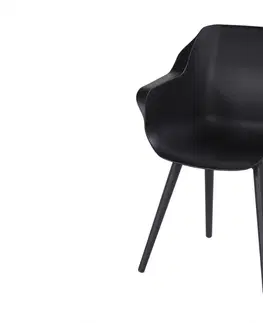 Zahradní židle a křesla Hartman Sophie Studio Zahradní Jídelní Židle s područkami - černá