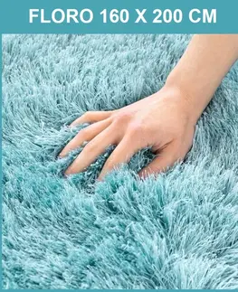 Chlupaté koberce Chlupatý koberec do obývacího pokoje v barvě máta 120 X 170 cm