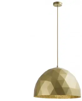 Svítidla  Lustr na lanku DIAMENT 1xE27/60W/230V pr. 50 cm zlatá 
