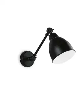 Industriální bodová svítidla Ideal Lux NEWTON AP1 NICKEL LAMPA NÁSTĚNNÁ 016399