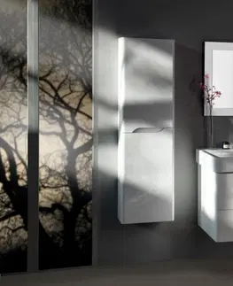 Koupelnový nábytek SAPHO MEDIENA skříňka vysoká 40x140x20cm, 2x dvířka, levá/pravá, bílá mat/bílá mat MD450