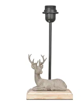 Lampy Základna k lampě Jelen - 16*13*35 cm E27 / Max 60W Clayre & Eef 6LMP259