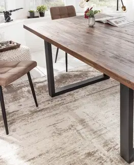 Jídelní stoly LuxD Designový jídelní stůl Saxon II 180 cm akácie