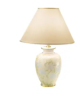 Stolní lampy austrolux Stolní lampa Giardino Perla, ruční malba, Ø 30 cm
