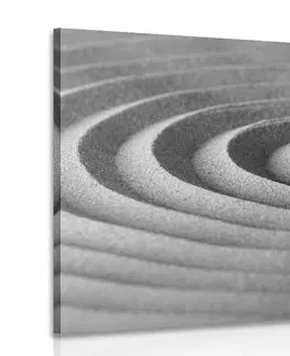 Černobílé obrazy Obraz relaxační kámen v černobílém provedení
