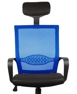 Kancelářské židle Ak furniture Kancelářská židle OCF-9 modrá