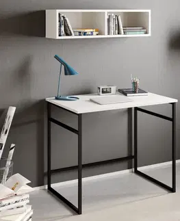 Kancelářské a psací stoly Psací stůl GAMA bílý černý