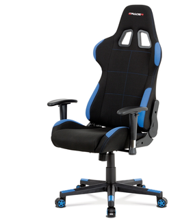 Kancelářské židle Herní křeslo CUCULI, modrá/černá