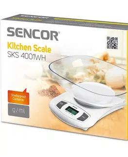 Kuchyňské váhy Kuchyňská váha digitální SKS 4001WH, Sencor