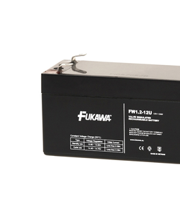 Olověné baterie FUKAWA FW 1,2-12 U - Olověný akumulátor 12V/1,2Ah/on 4,7mm