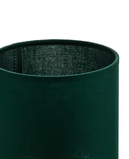 Stínidlo na lampu Duolla Stínidlo Roller, zelená, Ø 15 cm, výška 15 cm