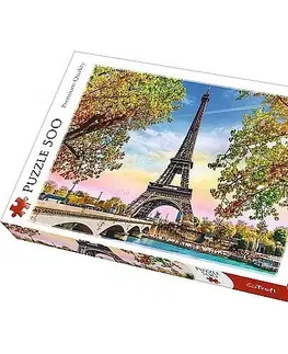 Hračky puzzle TREFL - Puzzle Romantický Paříž 500