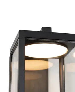 Venkovni nastenne svetlo Venkovní nástěnná lucerna černá vč. LED a soumrakového čidla - Ferdinand