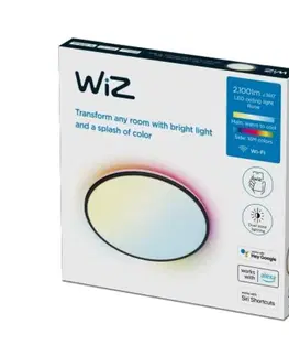 Chytré osvětlení WiZ Rune přisazené LED svítidlo 21W 2100lm 2700-6500K RGB IP20 40cm, černé