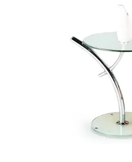 Konferenční stolky Kasvo IRIS odkládací stolek chrom / sklo