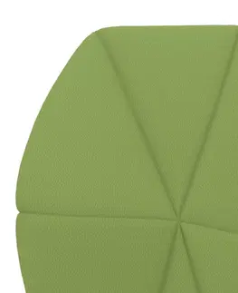 Židle Jídelní židle 4 ks umělá kůže Dekorhome Zelená