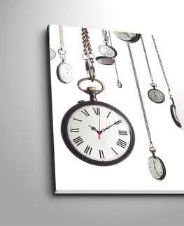 Hodiny Wallity Dekorativní nástěnné hodiny Clocke bílé