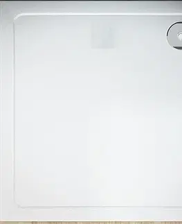 Sprchové vaničky H K Čtvercový sprchový kout MELODY R909, 90x90 cm se zalamovacími dveřmi včetně sprchové vaničky z litého mramoru