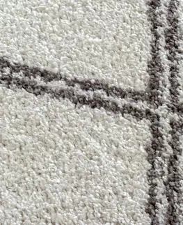 Koberce a koberečky Dywany Lusczow Kusový shaggy koberec BERBER ASILA krémový, velikost 200x290