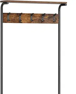 Předsíňové stěny SONGMICS Předsíňový věšák s botníkem Kotona 68 cm hnědý