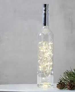 Světelné řetězy do interiéru STAR TRADING Světelný řetěz pro láhve Dew Drops 200cm baterie