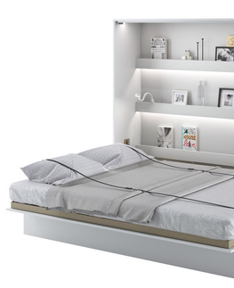Postele Výklopná postel HOYA XIV 160x200 cm, bílá