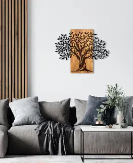 Bytové doplňky a dekorace Hanah Home Nástěnná dekorace Agac strom II černá/ořech