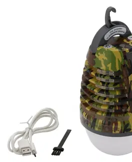 Svítilny Cattara Nabíjecí svítilna s lapačem hmyzu Pear army, 70 lm