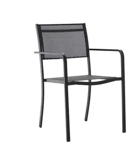 Zahradní židle a křesla Garden Line Zahradní židle Rodev černá