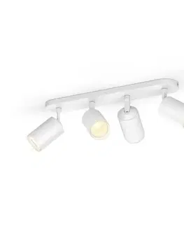 LED bodová svítidla Hue Bluetooth White and Color Ambiance bodové svítidlo Philips Fugato 50634/31/P7 bílé GU10 4x5.5W