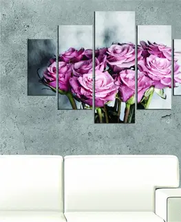 Obrazy Hanah Home Vícedílný obraz Rosemary 92 x 56 cm