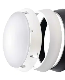 LED nástěnná svítidla EMOS LED přisazené svítidlo, kruh černá/bílá 14W teplá bílá 1539071140