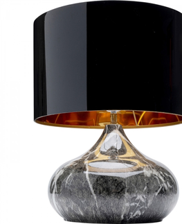 Designové stolní lampy a lampičky KARE Design Stolní lampa Mamo Deluxe - černá 38cm