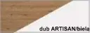 Regály a poličky ArtCross Závěsné poličky KITTY | KIT-10 (3ks) Barva: Dub ARTISAN / bílá