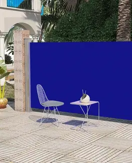 Markýzy Zatahovací boční markýza 160x300 cm Dekorhome Modrá