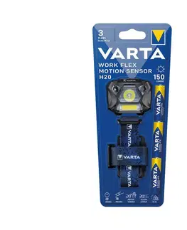 Čelovky VARTA Varta 18648101421 - LED Stmívatelná čelovka se senzorem WORK FLEX LED/3xAAA IP54 