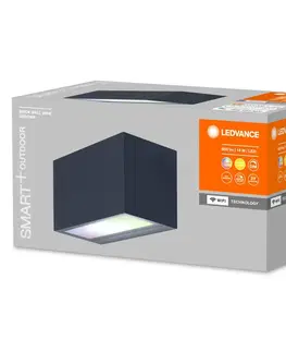 Inteligentní venkovní nástěnná svítidla LEDVANCE SMART+ LEDVANCE SMART+ WiFi Outdoor Brick Wide tmavě šedá