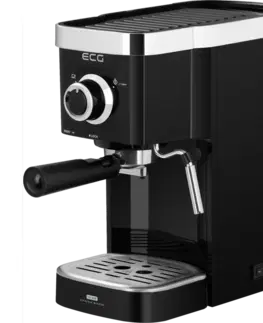Automatické kávovary ECG ESP 20301 Black pákový kávovar, 1,25 l, černá