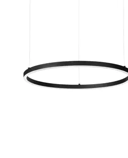 Závěsná světla Ideallux Ideal Lux Oracle Slim závěsné černá 3 000K Ø 70cm