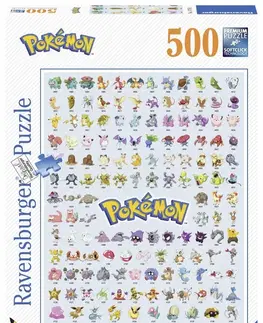 Hračky puzzle RAVENSBURGER - Prvních 151 Pokémonů 500 Dílků