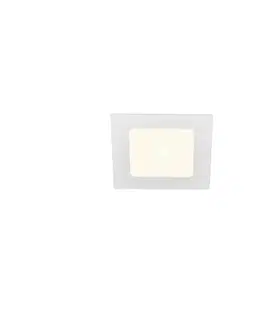 LED podhledová svítidla SLV BIG WHITE SENSER 12 DL vnitřní LED stropní zápustné svítidlo hranaté bílé, 4000 K 1004697