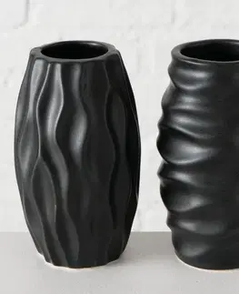 Dekorativní vázy DekorStyle Váza Janina černá